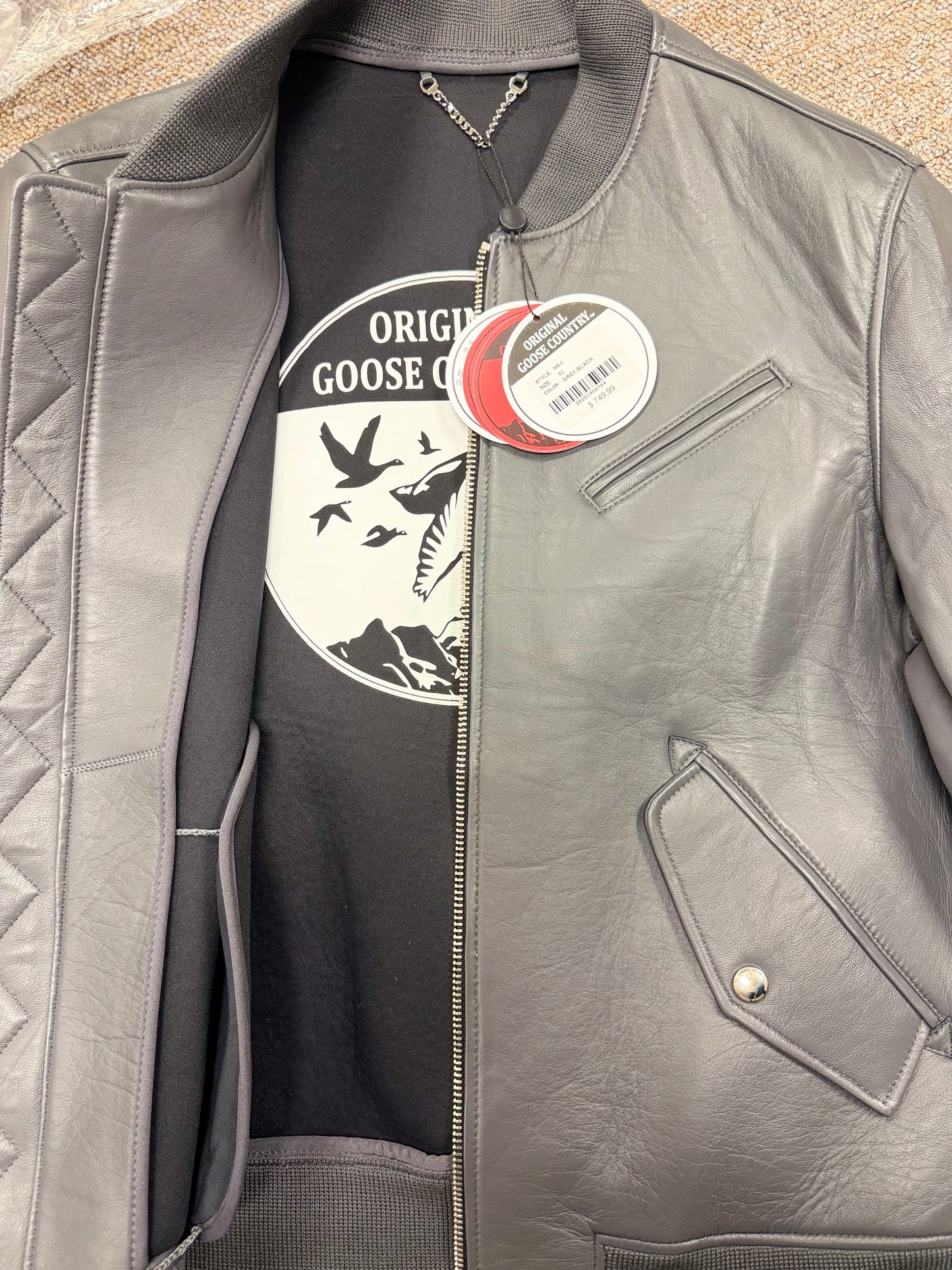Original Goose Country Men's Leather Jacket