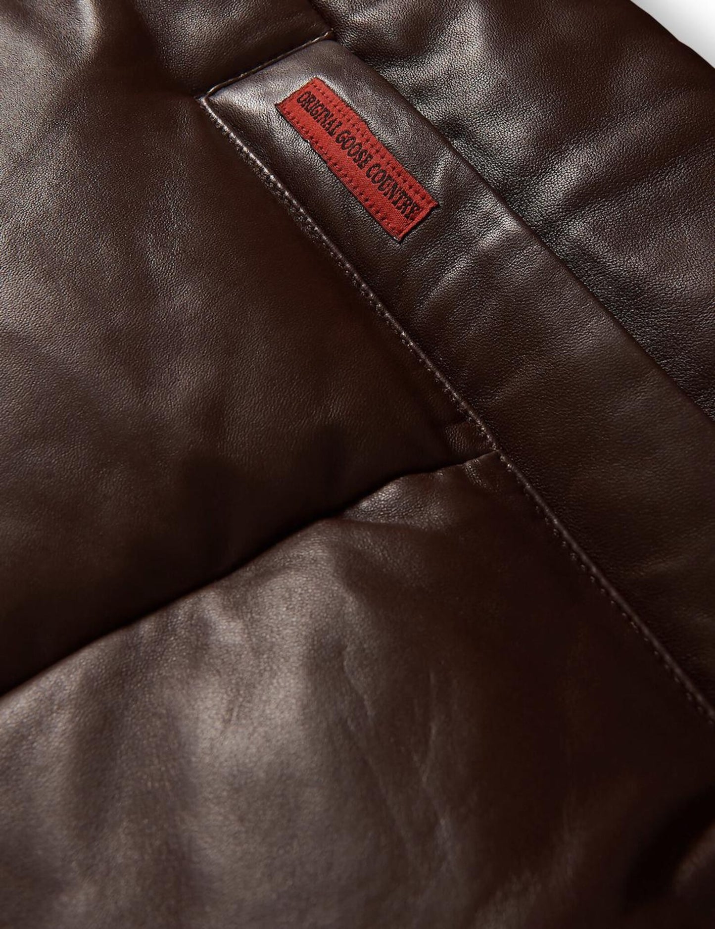 Original Goose Country Men's Goose Down Leather Jacket