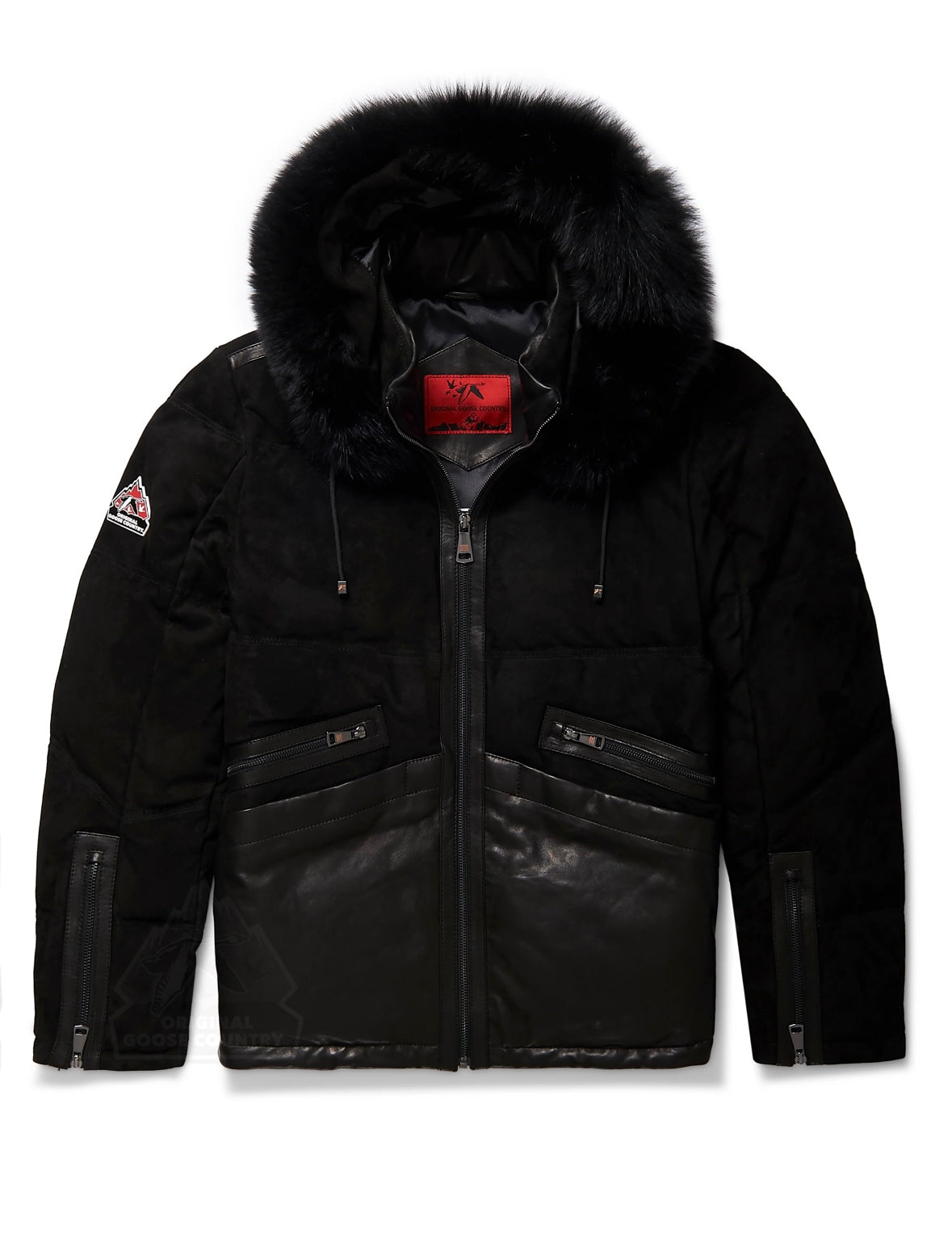 Original Goose Country Men's Goose Down Leather Jacket