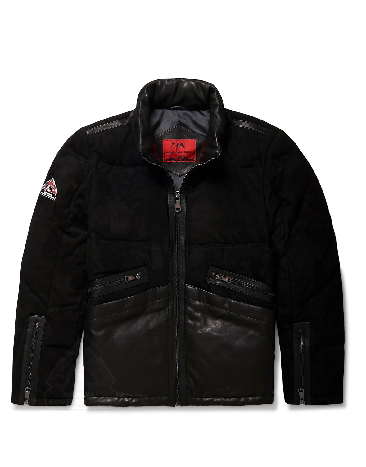 Original Goose Country Men's Goose Down Leather Jacket