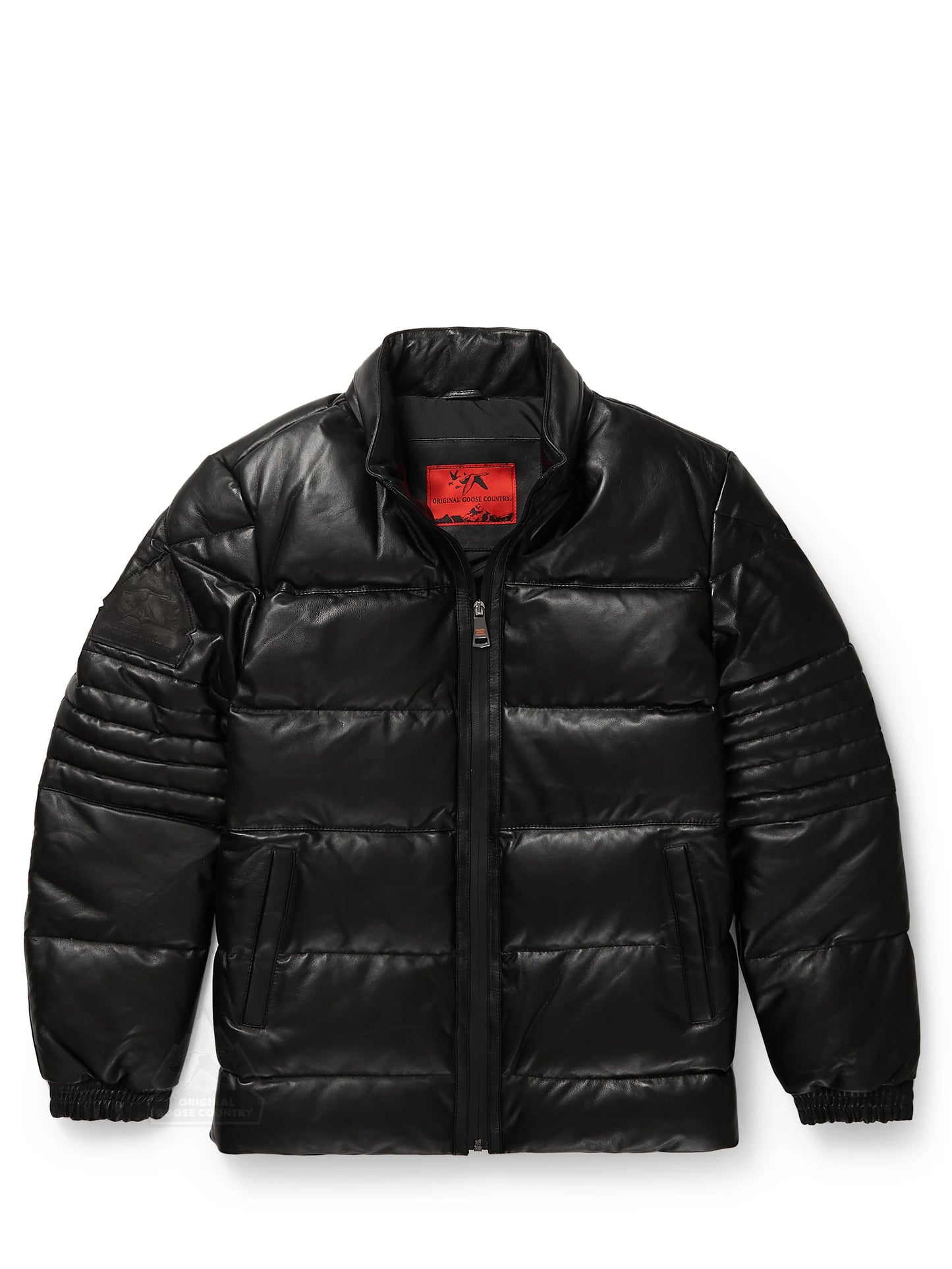 Original Goose Country Men's Goose Down Leather Jacket
