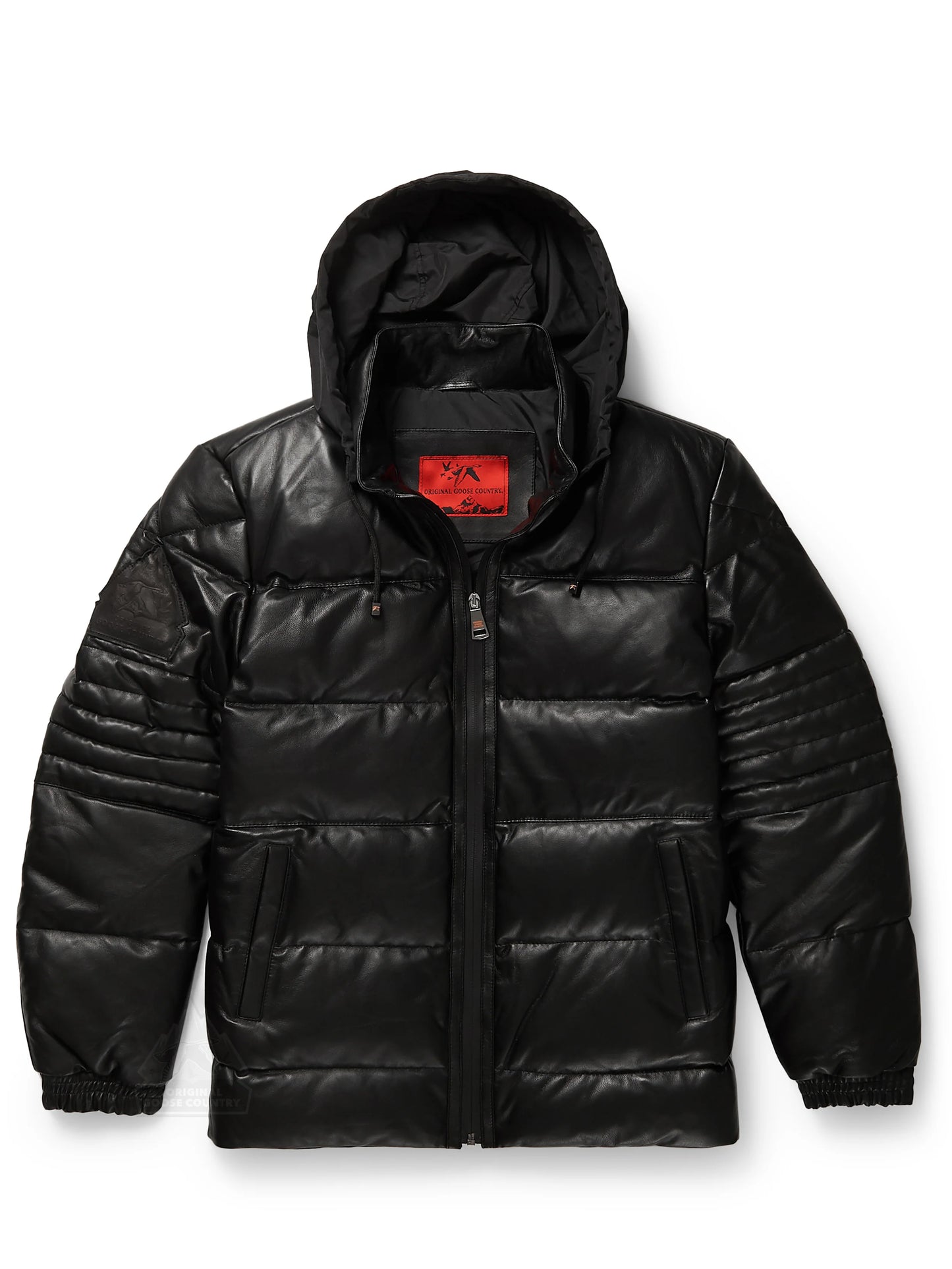 Original Goose Country Men's Goose Down Leather Jacket