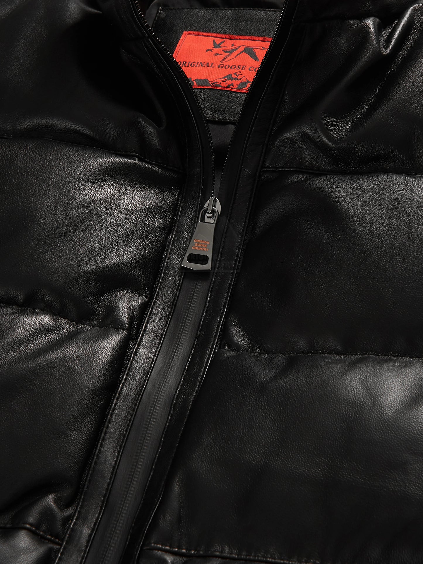 Original Goose Country Men's Goose Down Leather Jacket