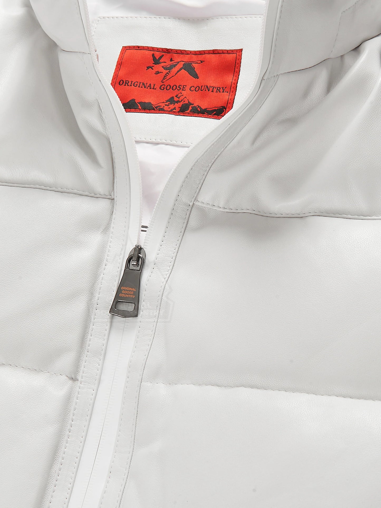 Original Goose Country Men's Goose Down Leather Jacket