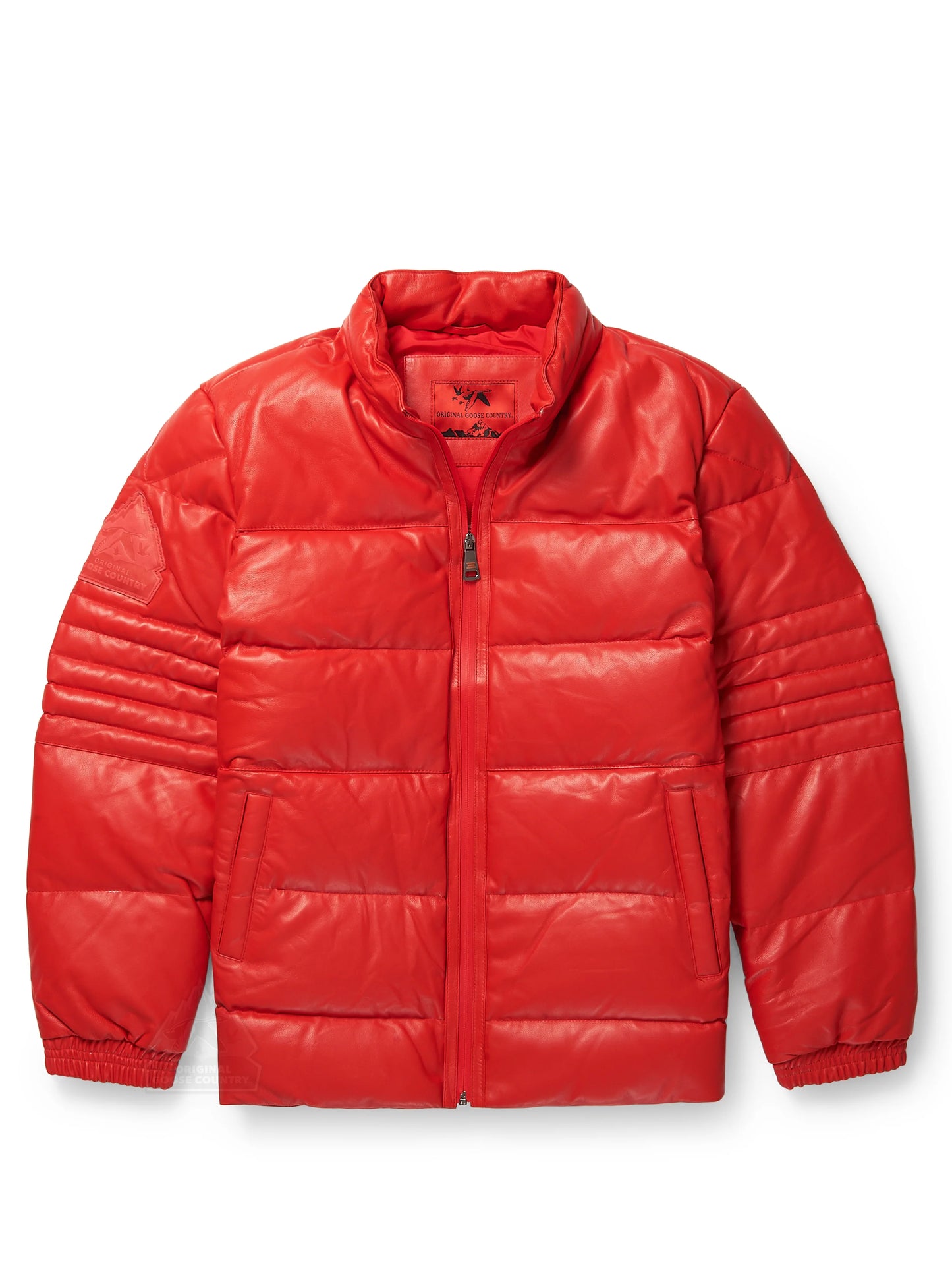 Original Goose Country Men's Goose Down Leather Jacket