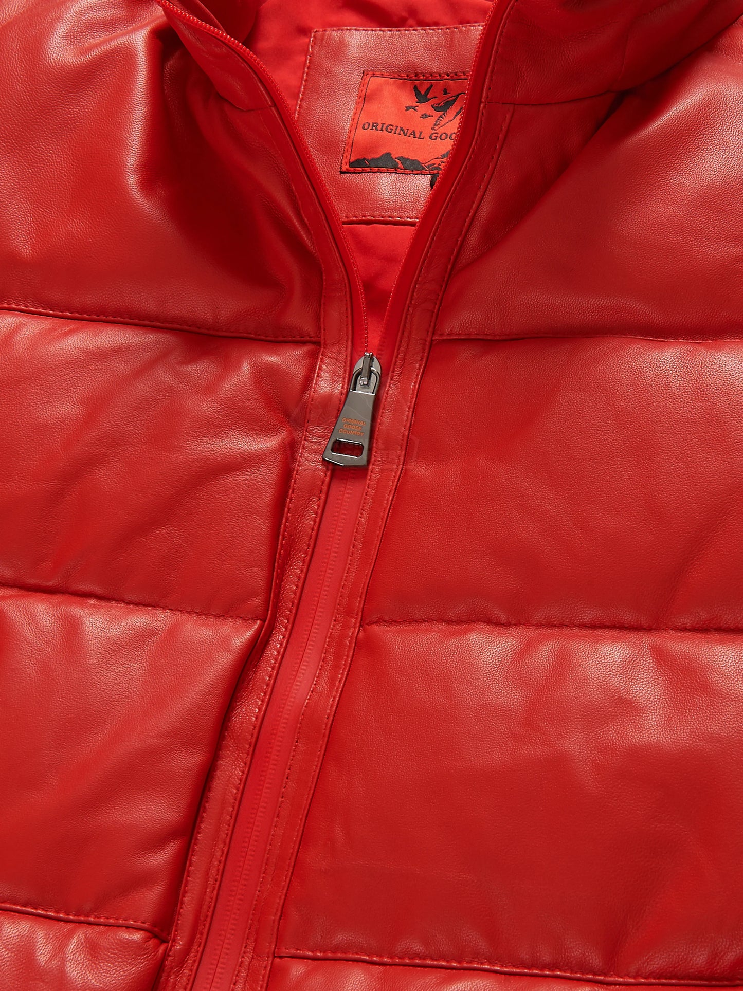 Original Goose Country Men's Goose Down Leather Jacket