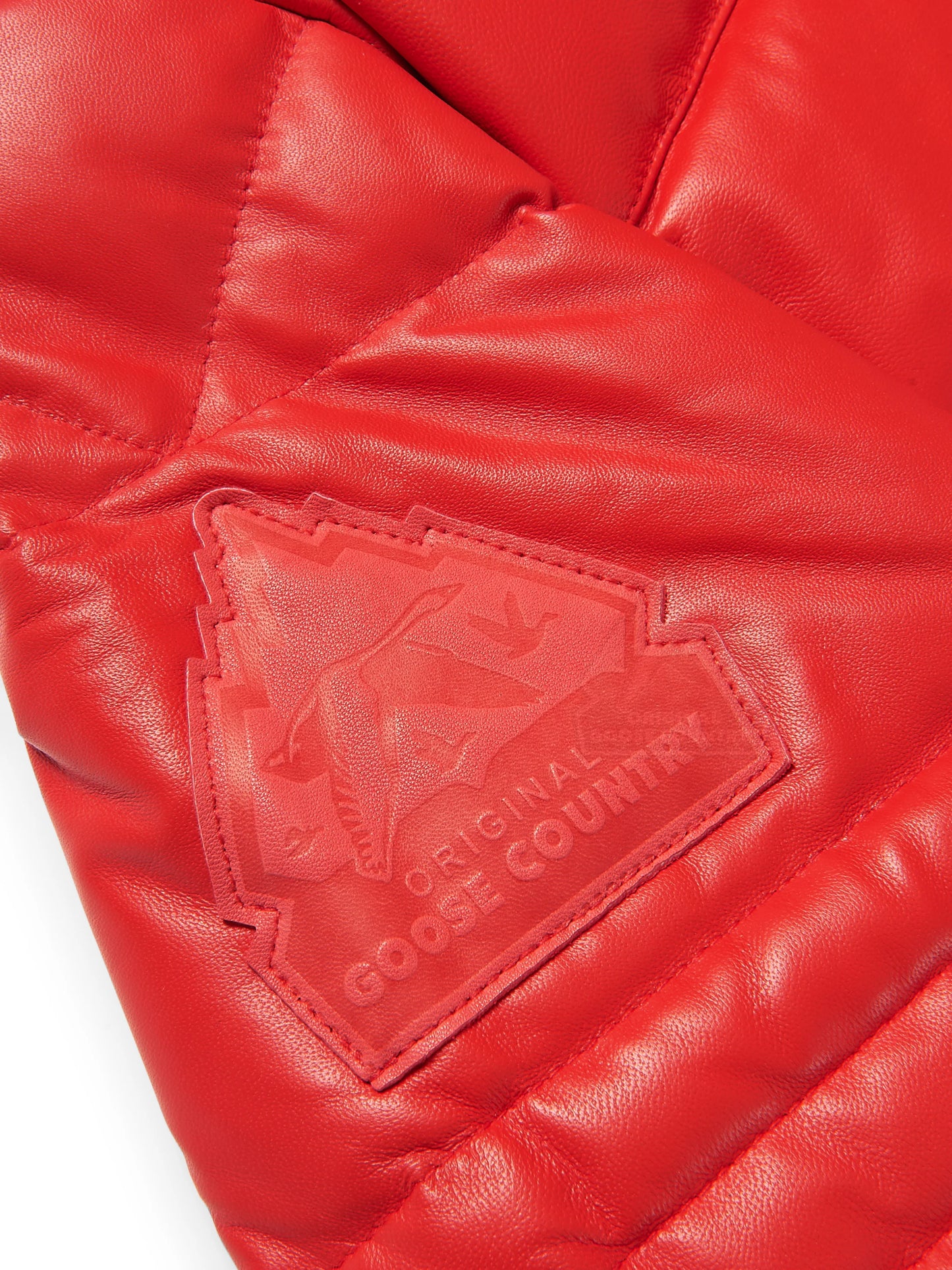 Original Goose Country Men's Goose Down Leather Jacket