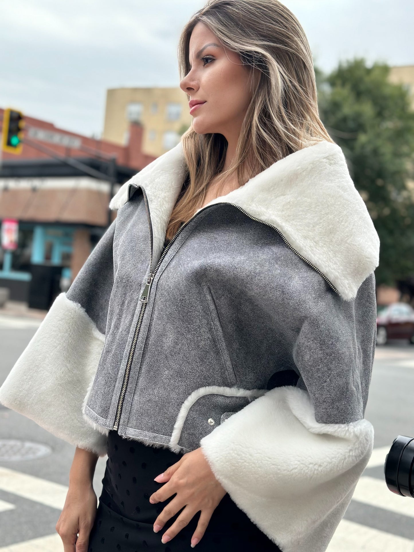 Nicole - Sheepskin Shearling Coat