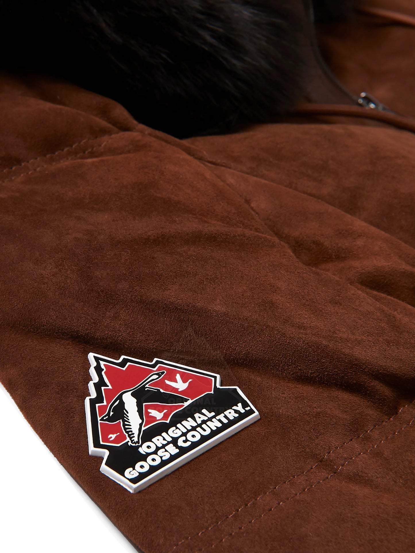Original Goose Country Men's Goose Down Leather Jacket