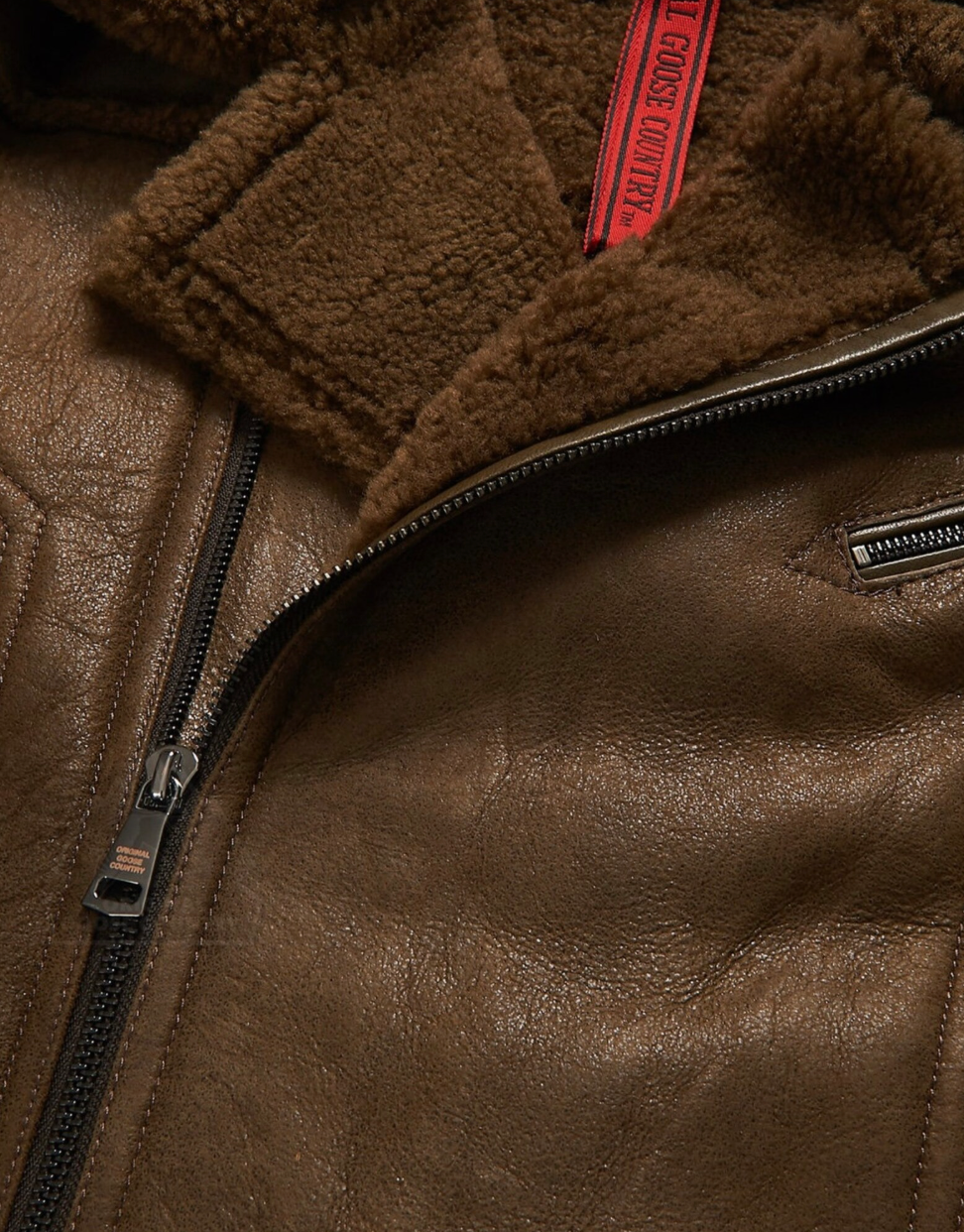 Original Goose Country Men's Sheepskin Shearling Jacket