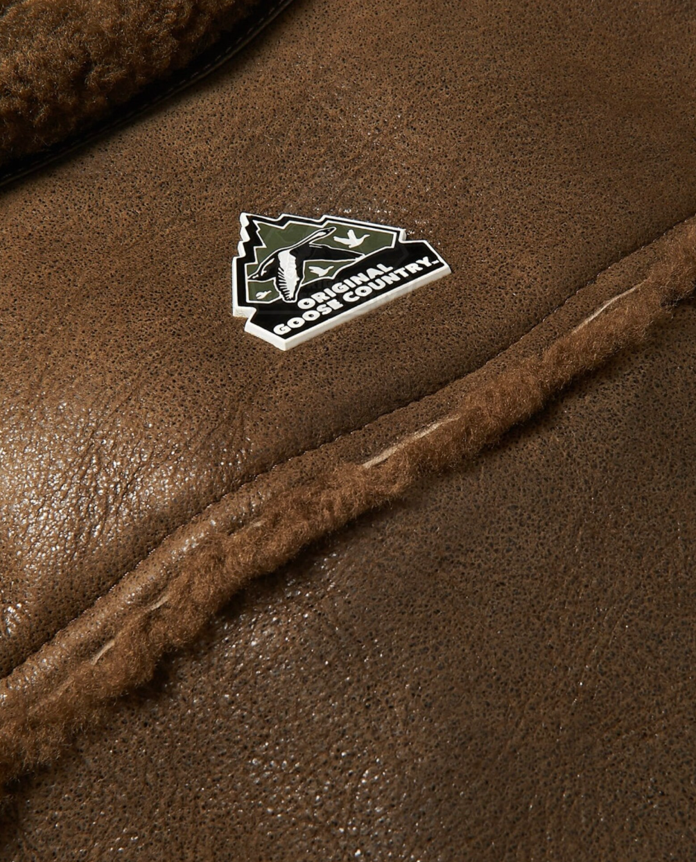Original Goose Country Men's Sheepskin Shearling Jacket