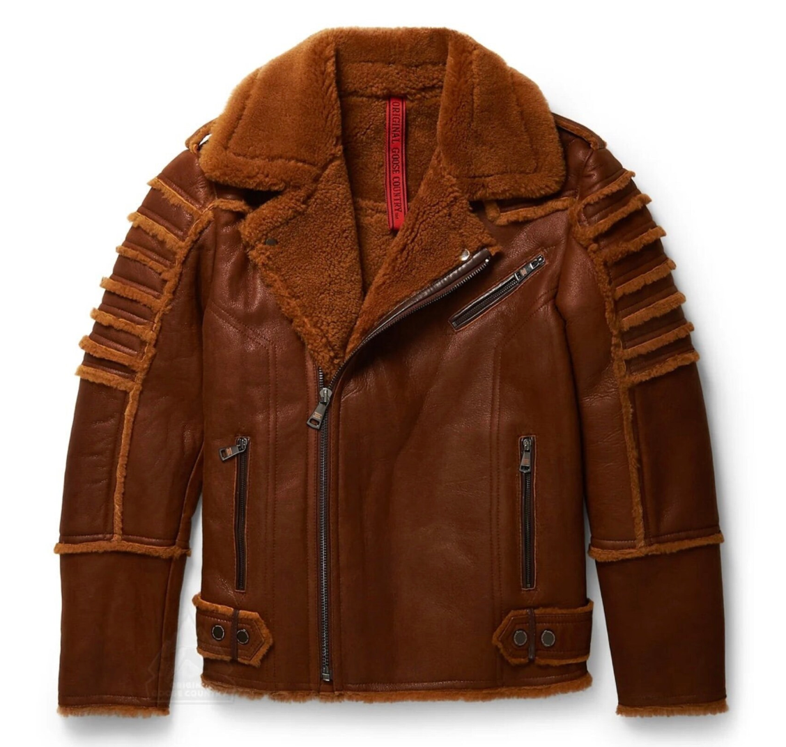 Original Goose Country Men's Sheepskin Shearling Jacket