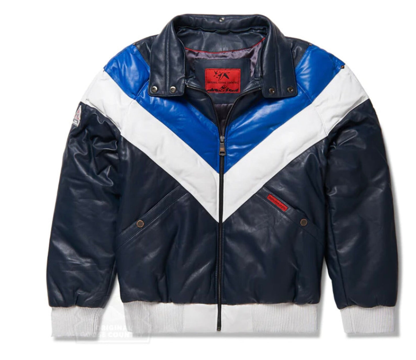 Original Goose Country Men's Goose Down Leather Jacket