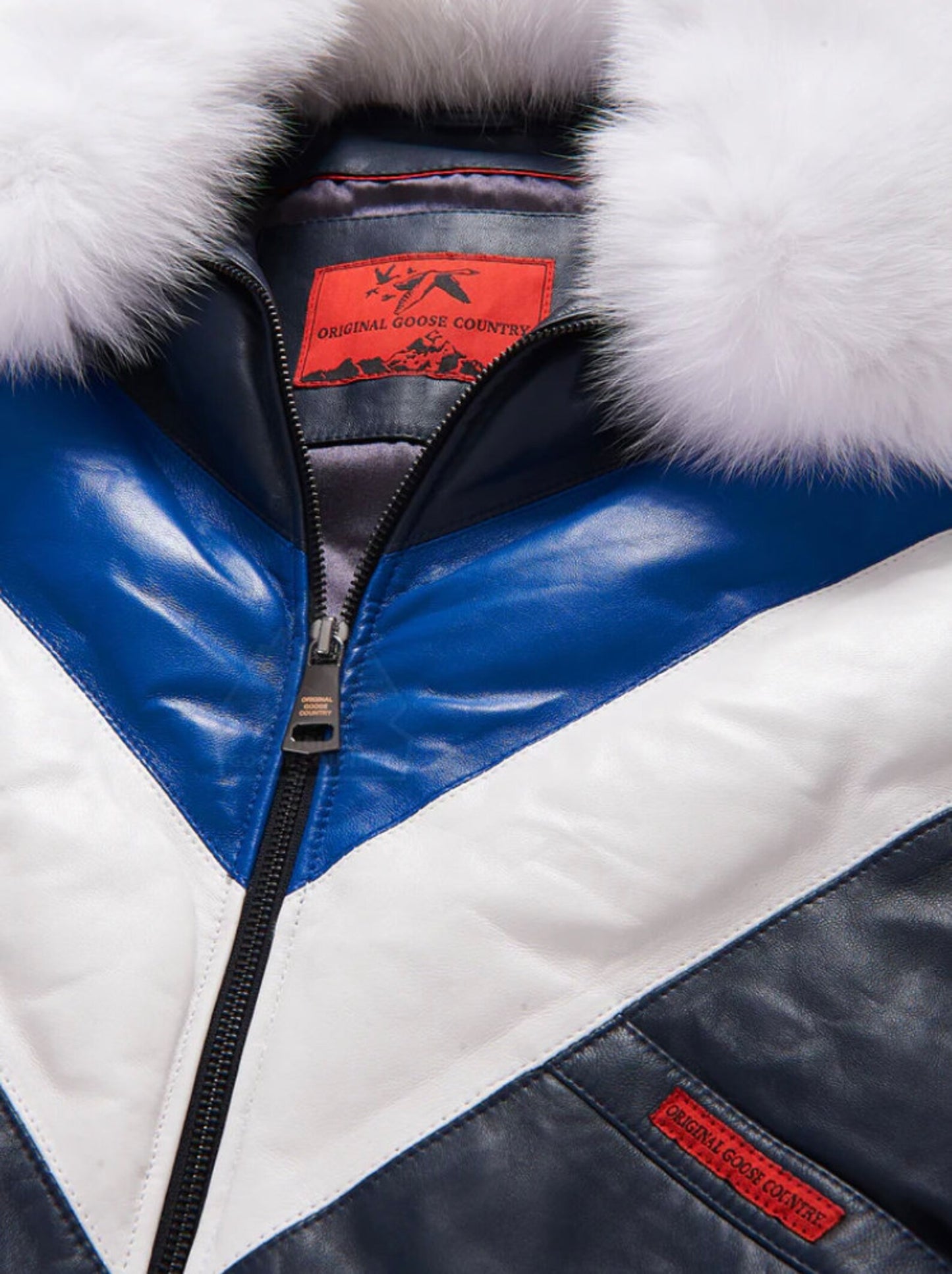 Original Goose Country Men's Goose Down Leather Jacket