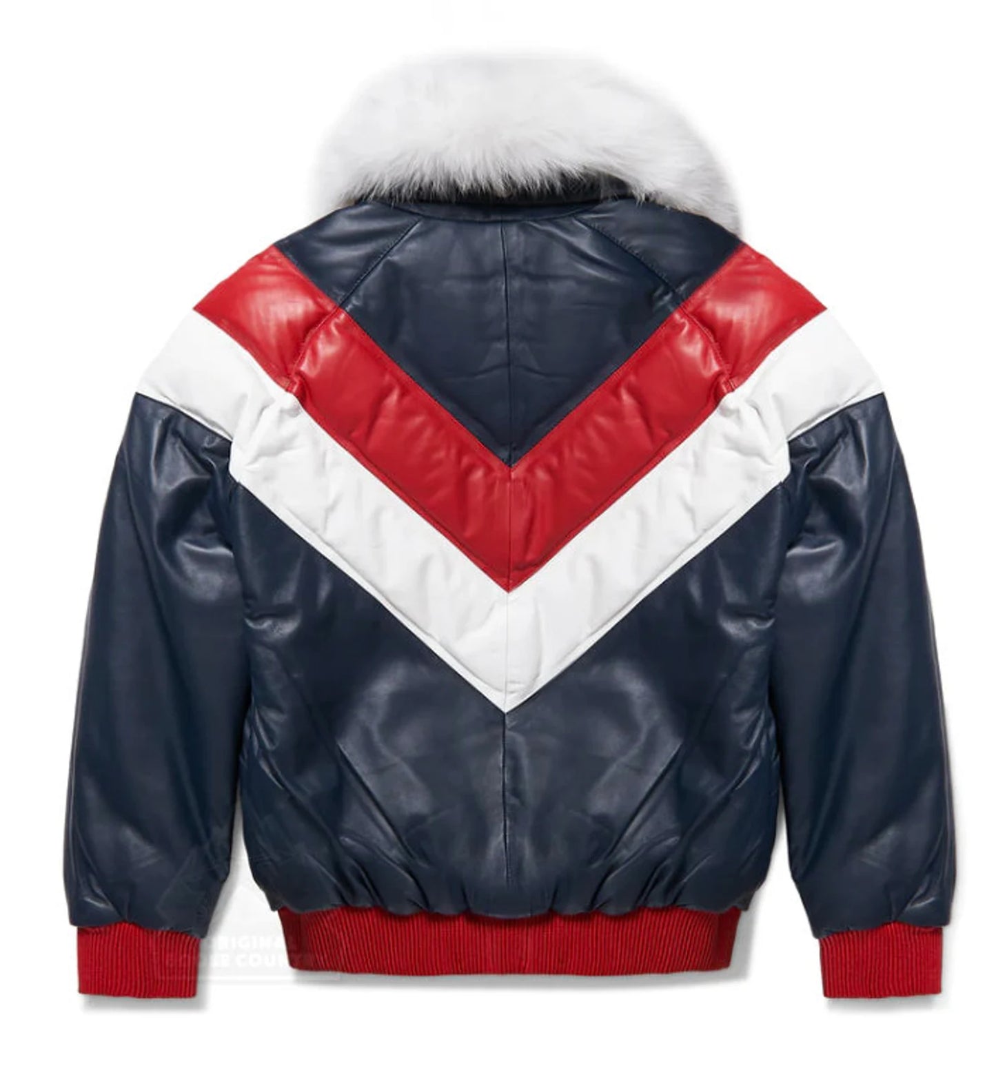 Original Goose Country Men's Goose Down Leather Jacket