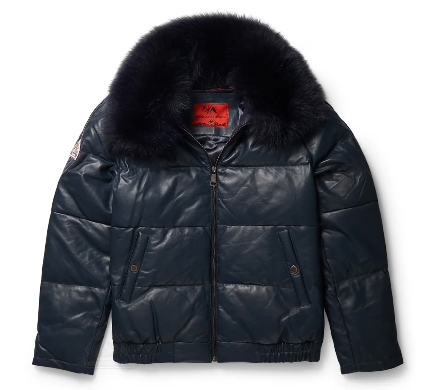 Original Goose Country Men's Goose Down Leather Jacket