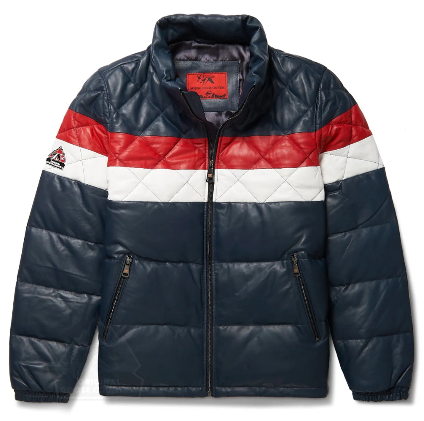 Original Goose Country Men's Goose Down Leather Jacket