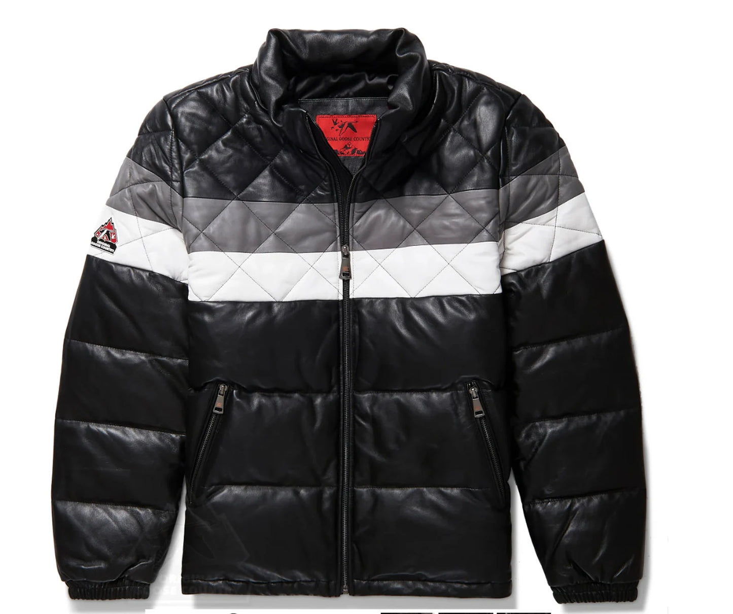 Original Goose Country Men's Goose Down Leather Jacket