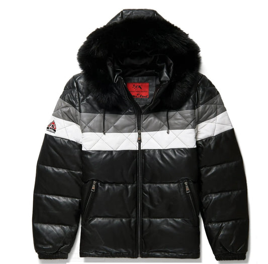 Original Goose Country Men's Goose Down Leather Jacket