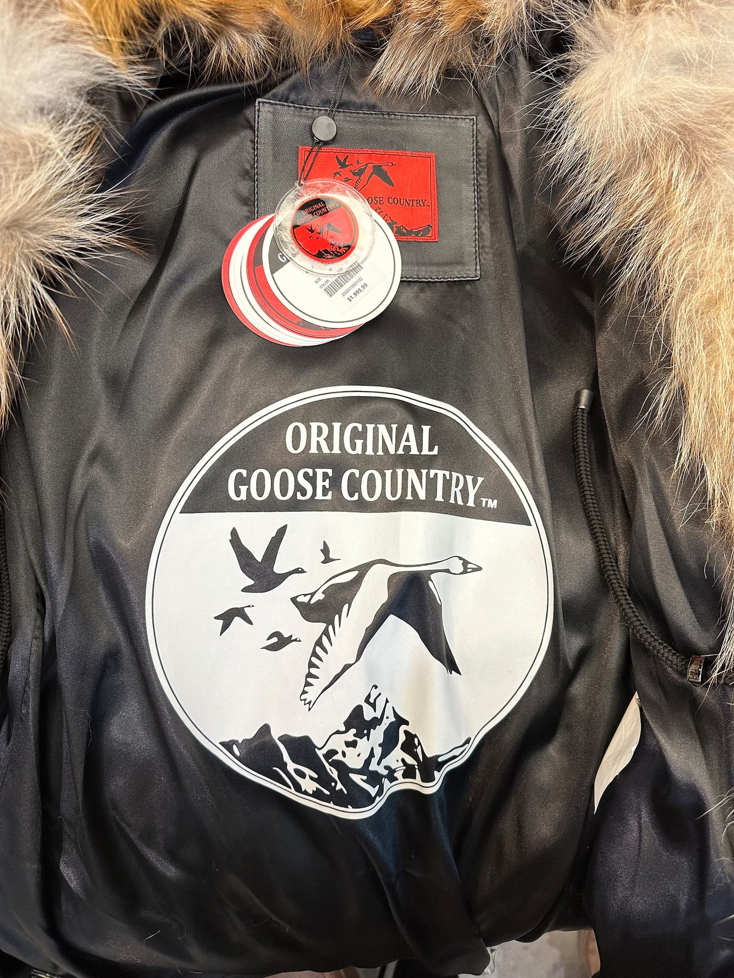 Original Goose Country Women's Down Parka With Fox Fur