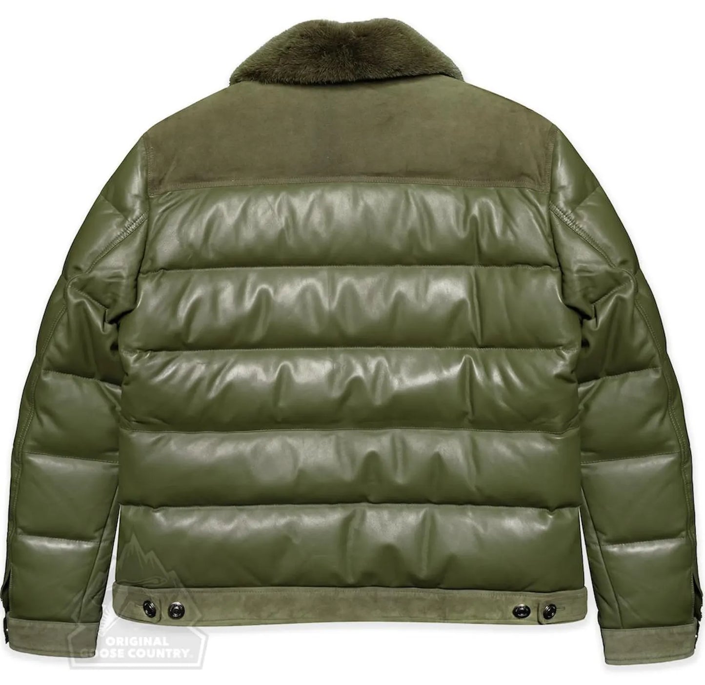 Original Goose Country Men's Goose Down Leather Jacket