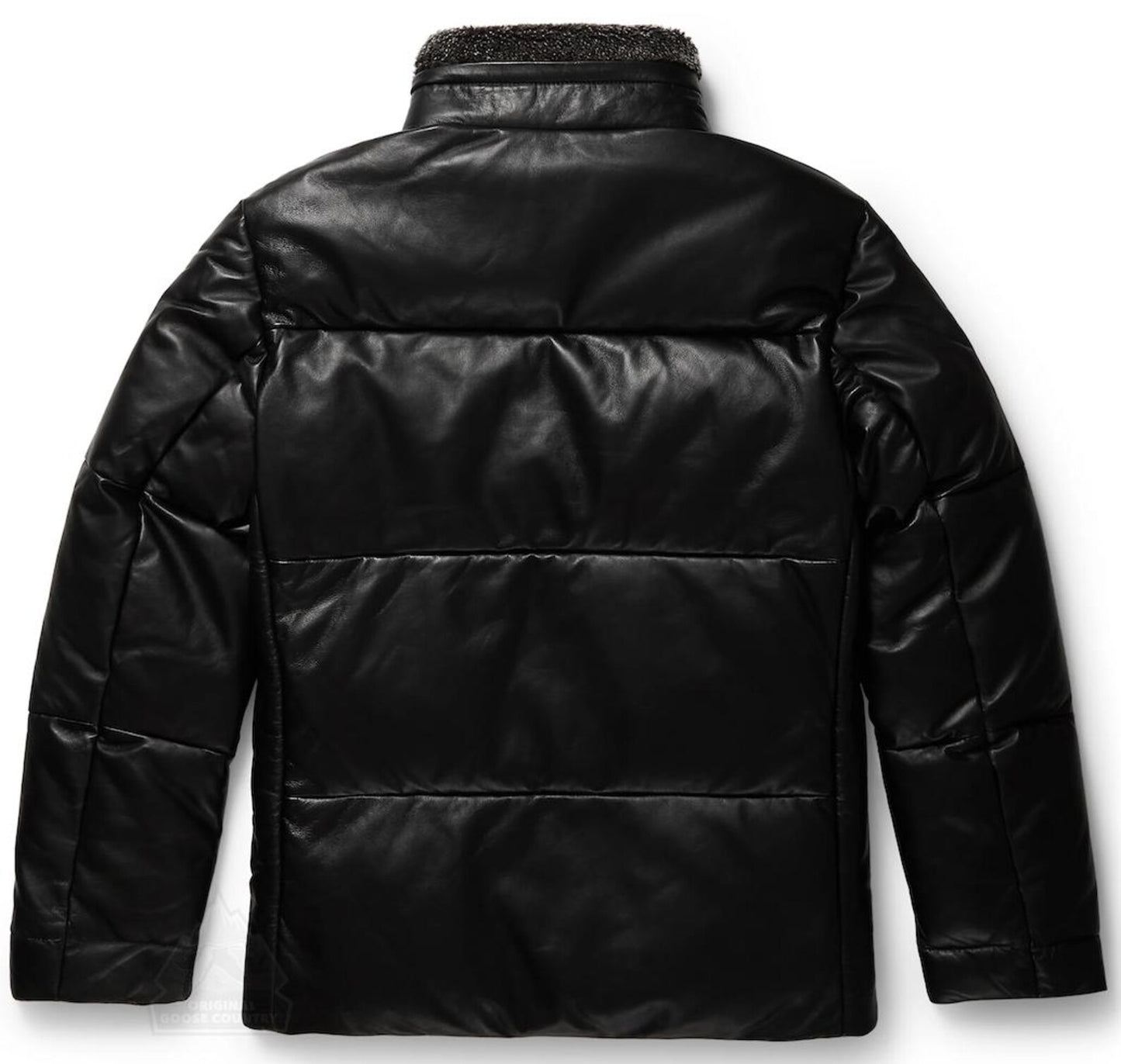 Original Goose Country Men's Goose Down Leather Jacket