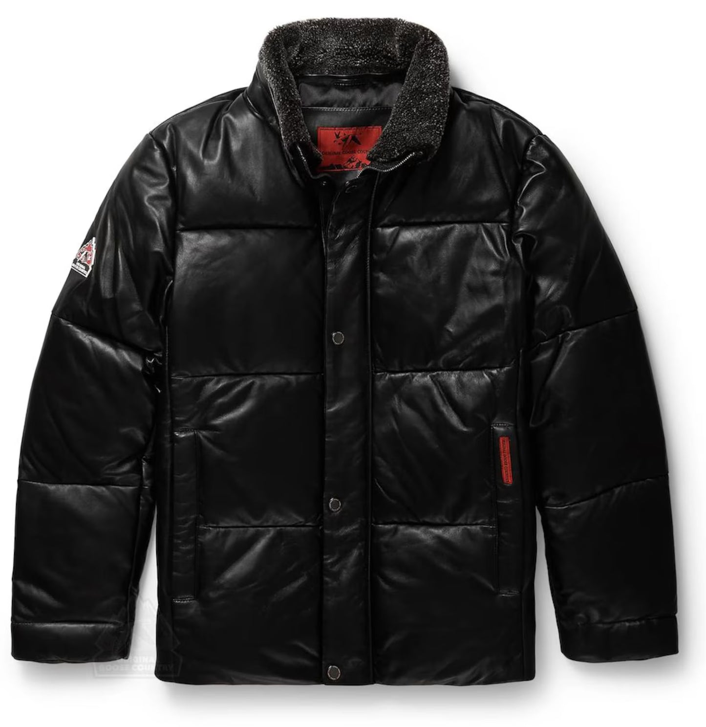 Original Goose Country Men's Goose Down Leather Jacket
