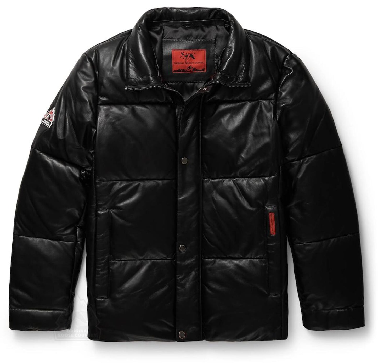 Original Goose Country Men's Goose Down Leather Jacket