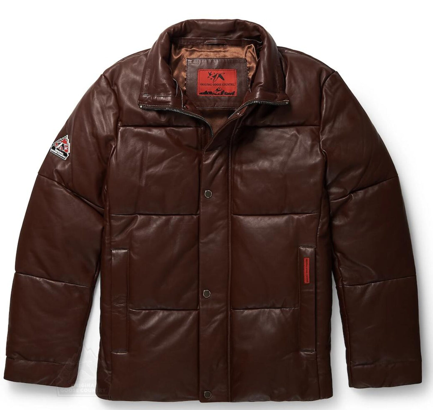 Original Goose Country Men's Goose Down Leather Jacket