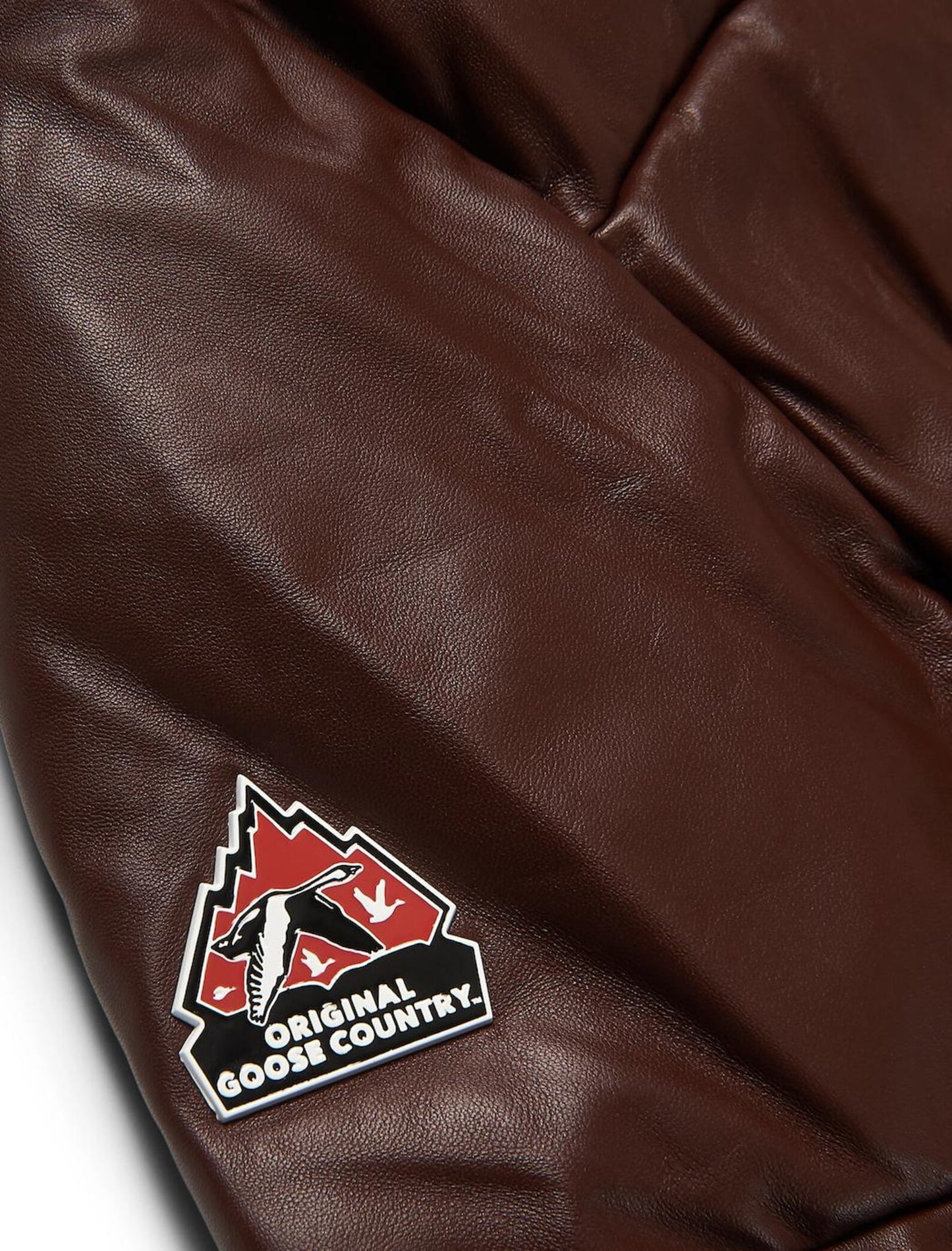 Original Goose Country Men's Goose Down Leather Jacket