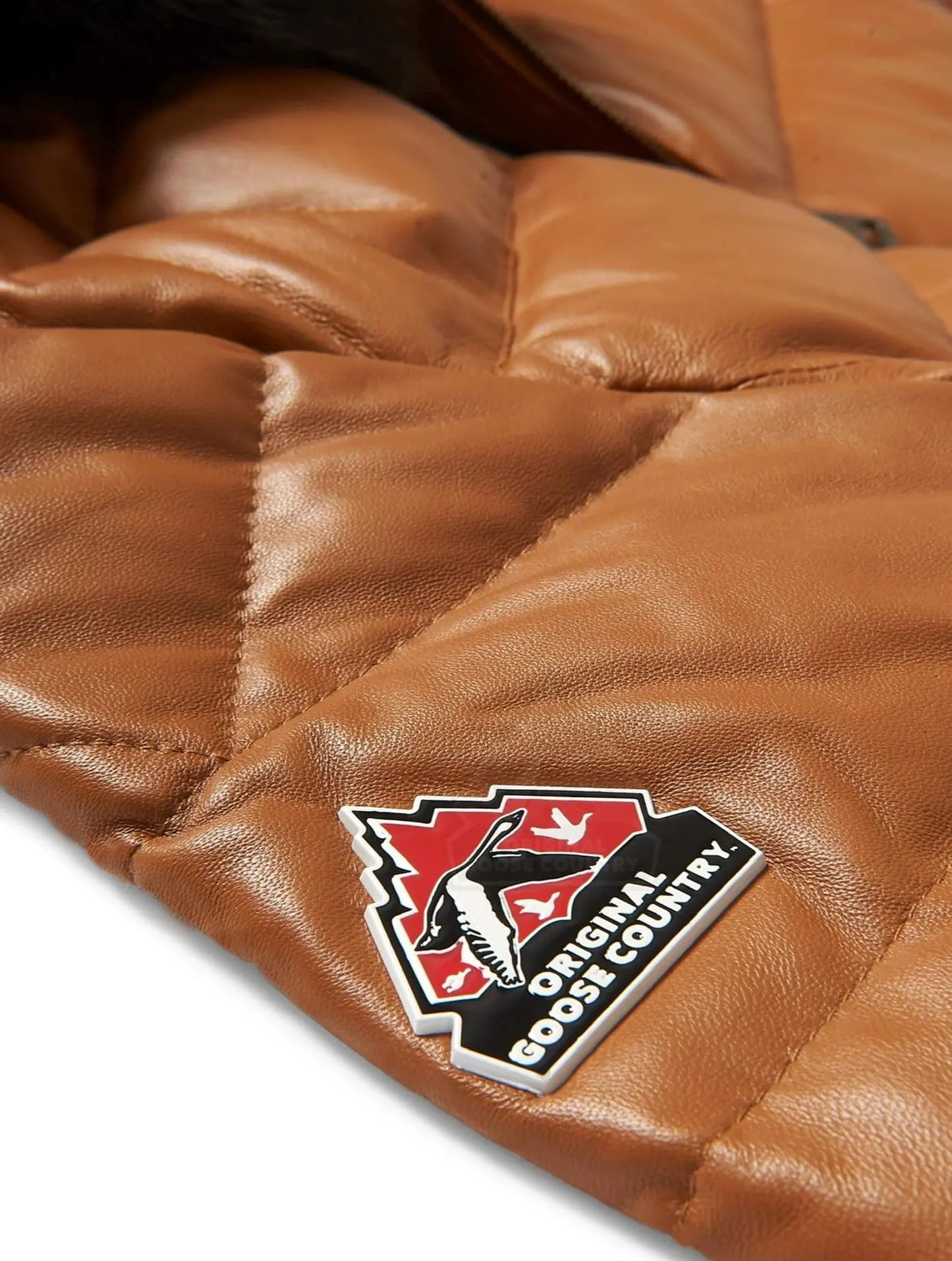 Original Goose Country Men's Goose Down Leather Jacket