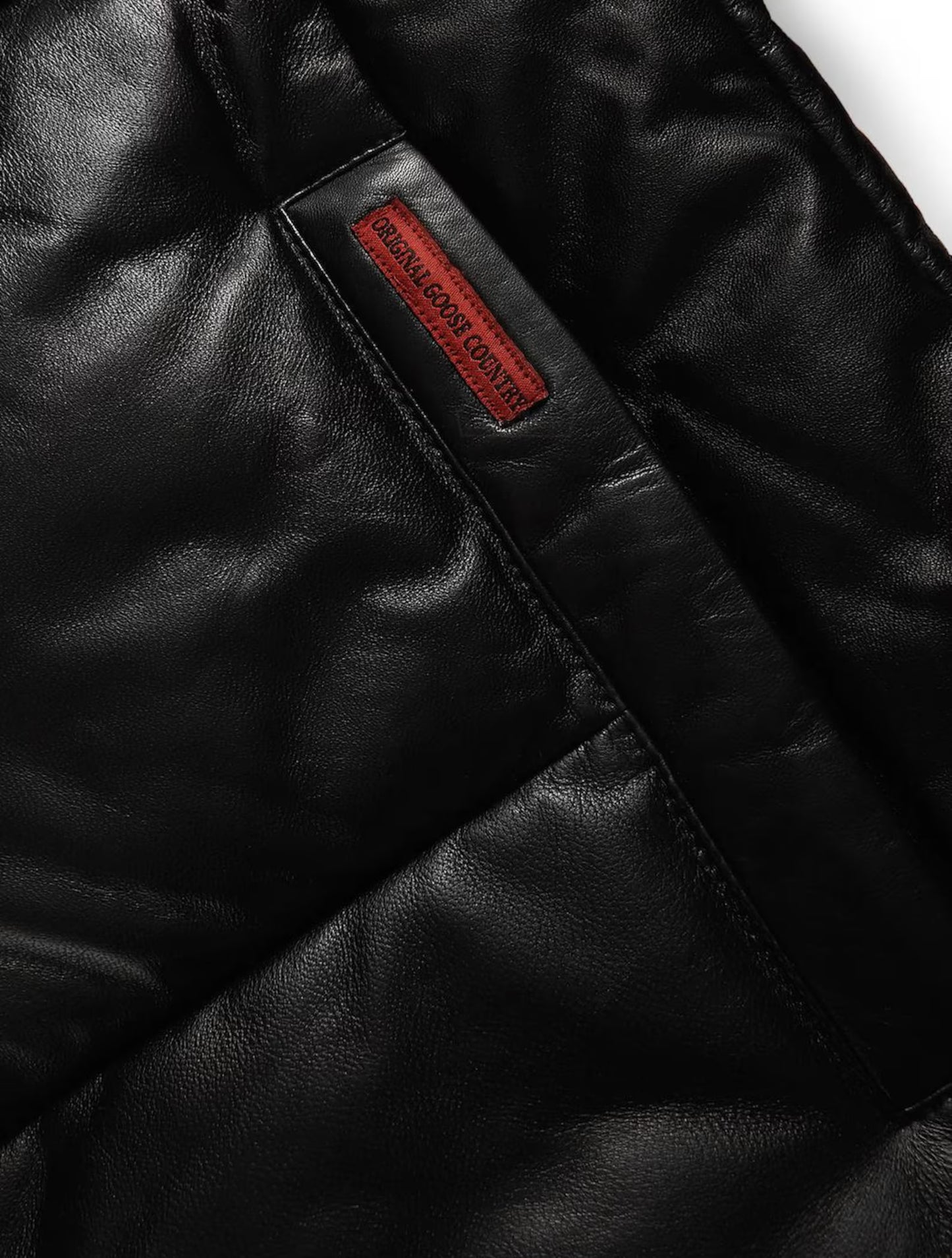 Original Goose Country Men's Goose Down Leather Jacket