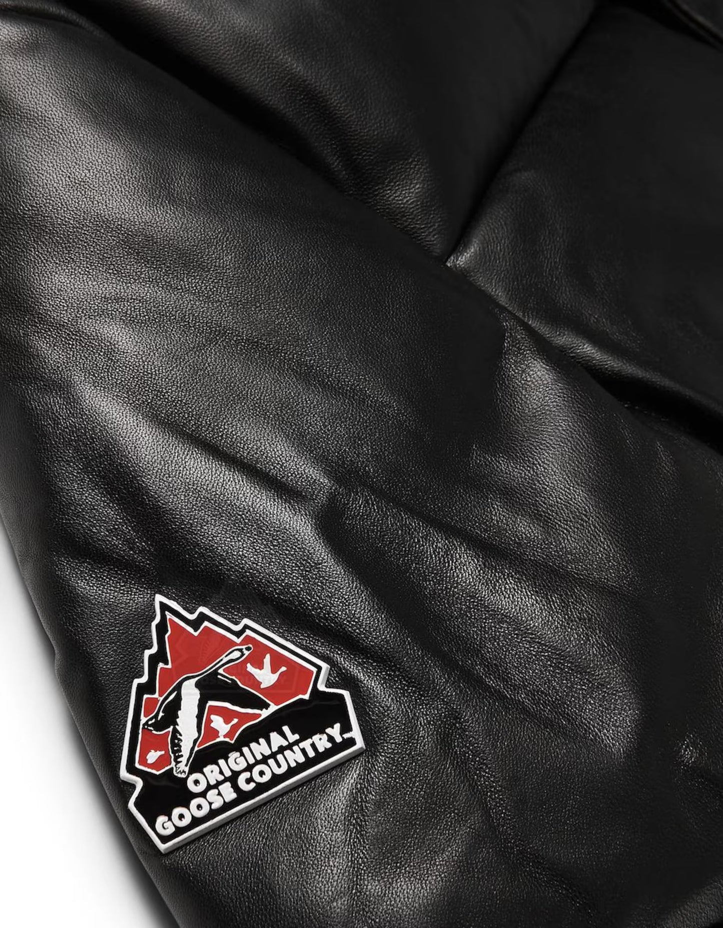 Original Goose Country Men's Goose Down Leather Jacket