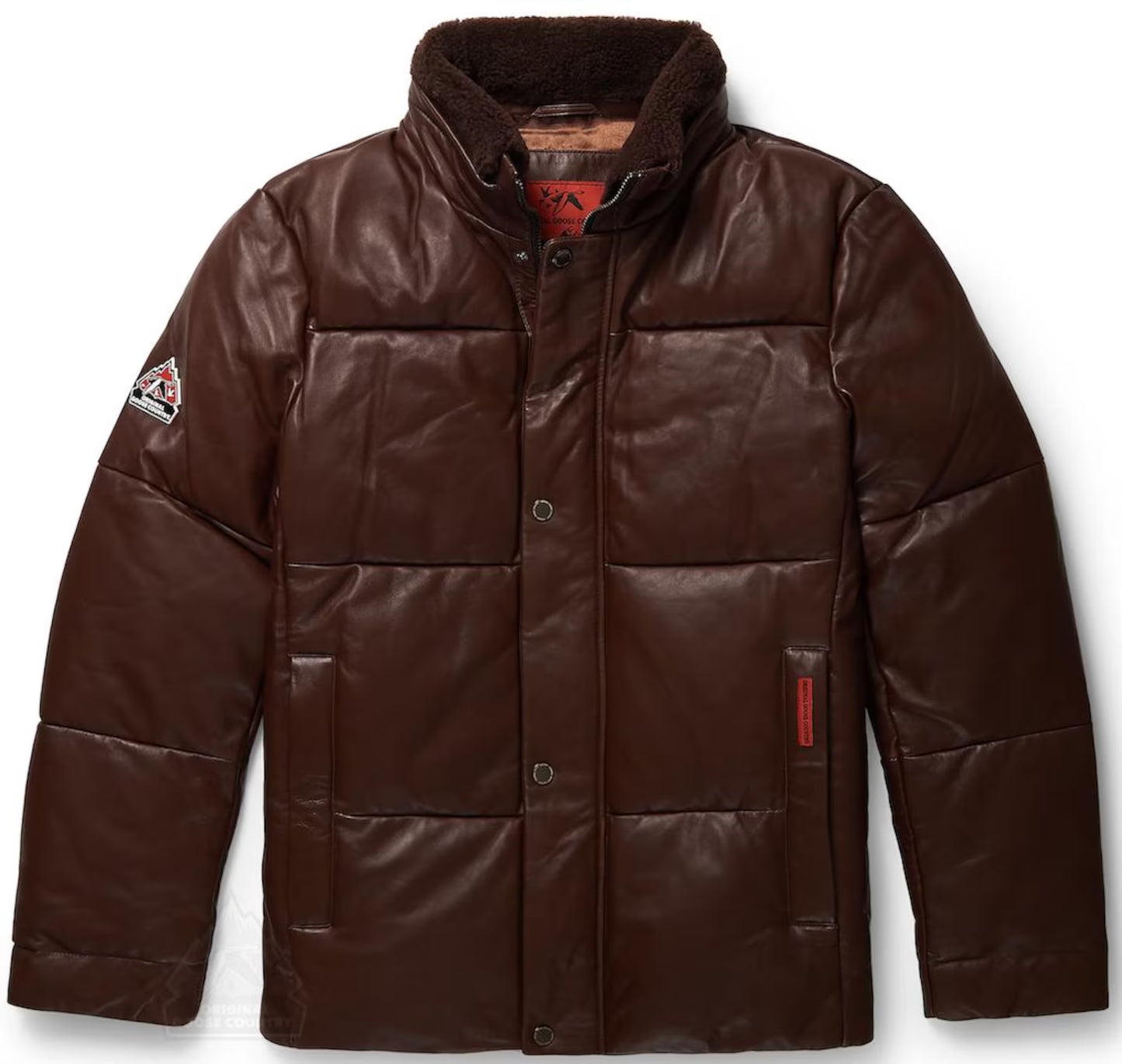 Original Goose Country Men's Goose Down Leather Jacket