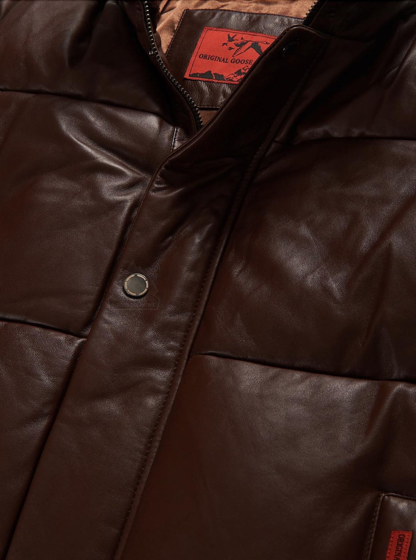 Original Goose Country Men's Goose Down Leather Jacket