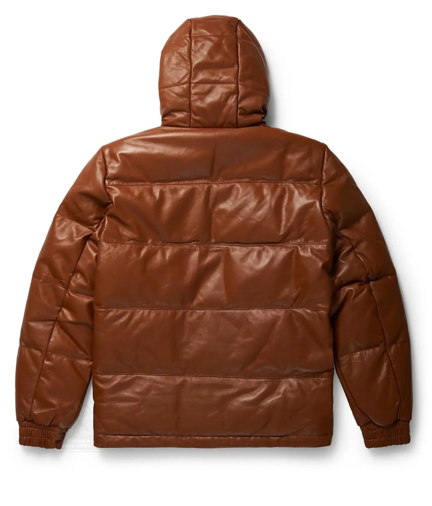 Original Goose Country Men's Goose Down Leather Hoodie