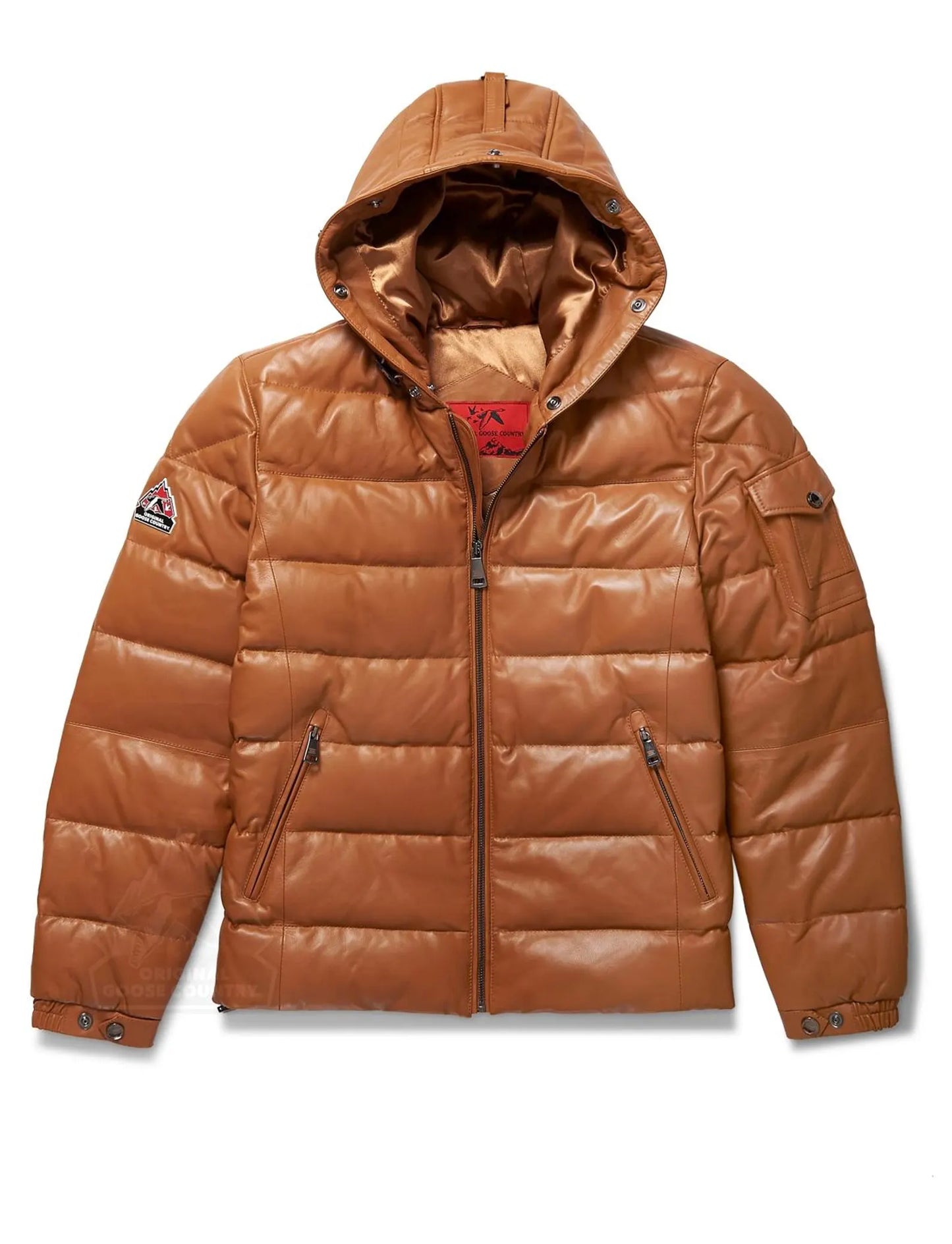 Original Goose Country Men's Goose Down Leather Jacket