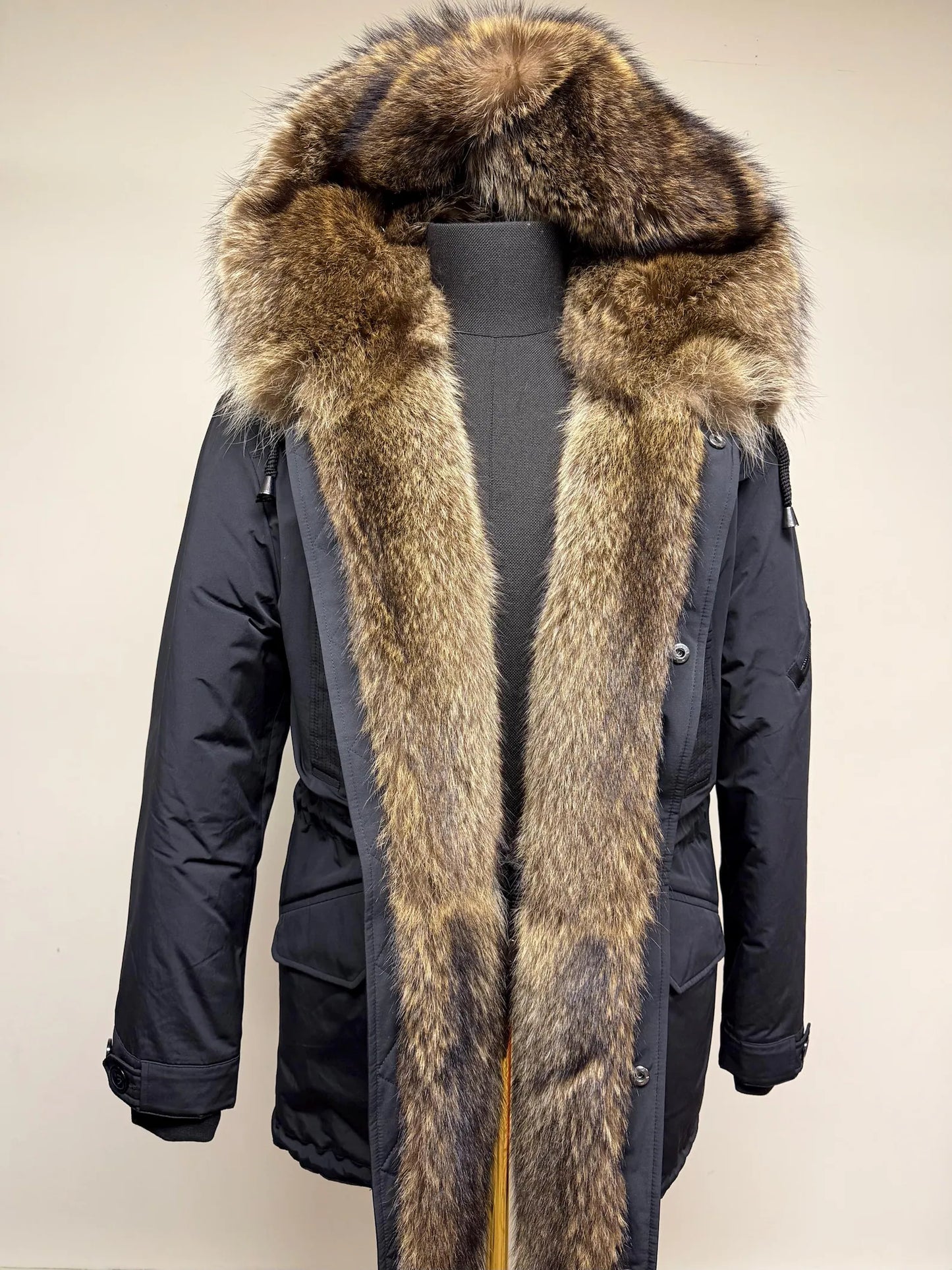 Tony Men's Parka With Raccoon Fur