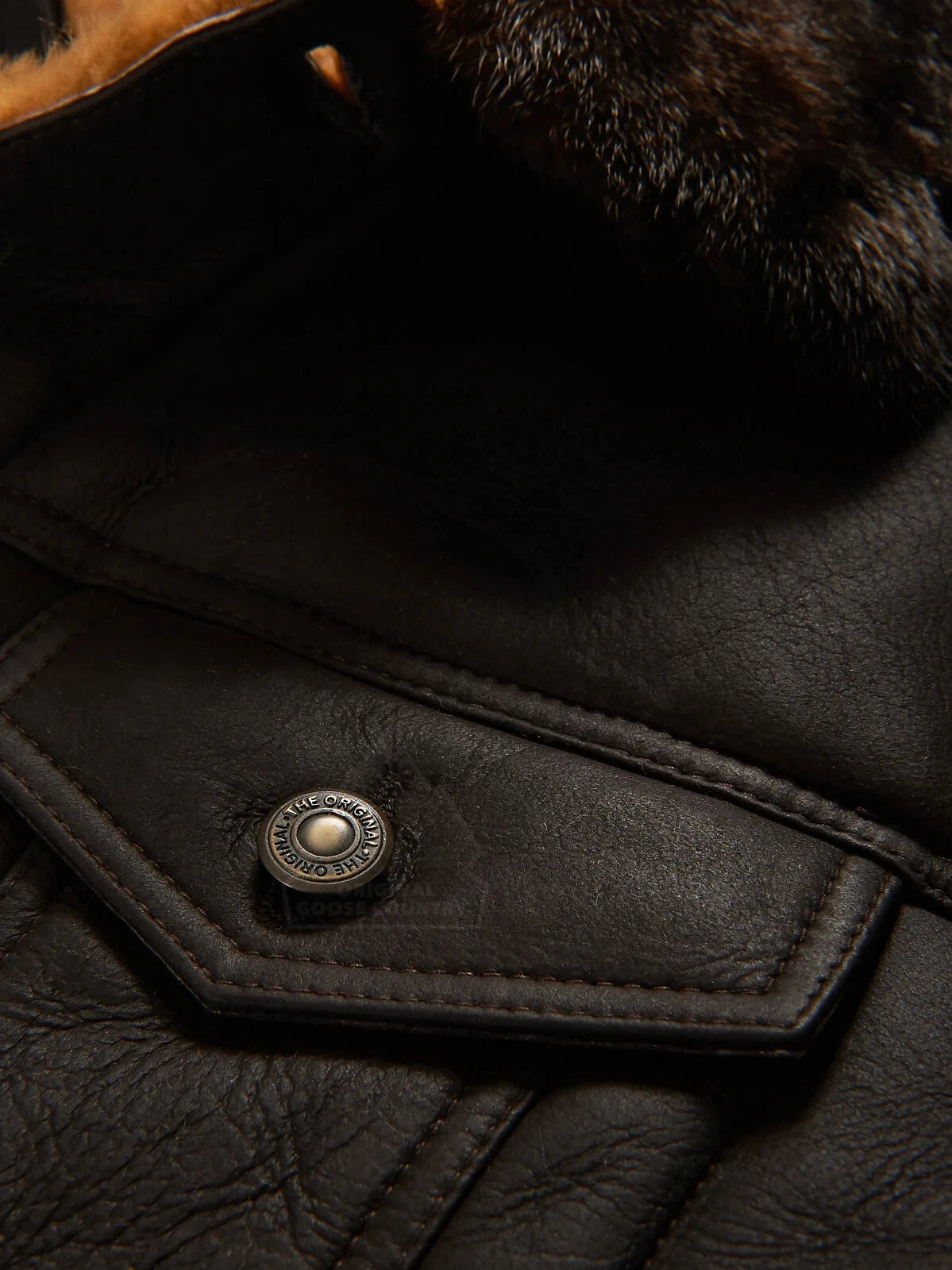 Original Goose Country Men's Sheepskin Shearling Jacket