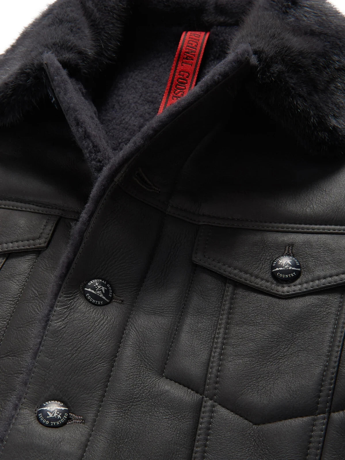 Original Goose Country Men's Sheepskin Shearling Jacket